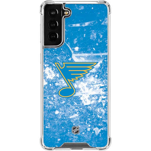 NHL St. Louis Blues Iced Galaxy S21 FE Clear Case